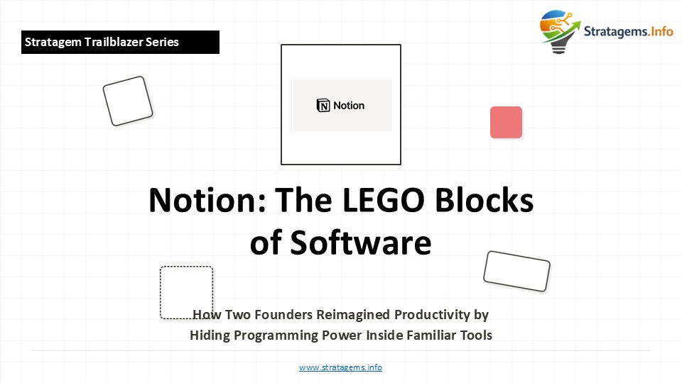 Notion - The LEGO Blocks of Software